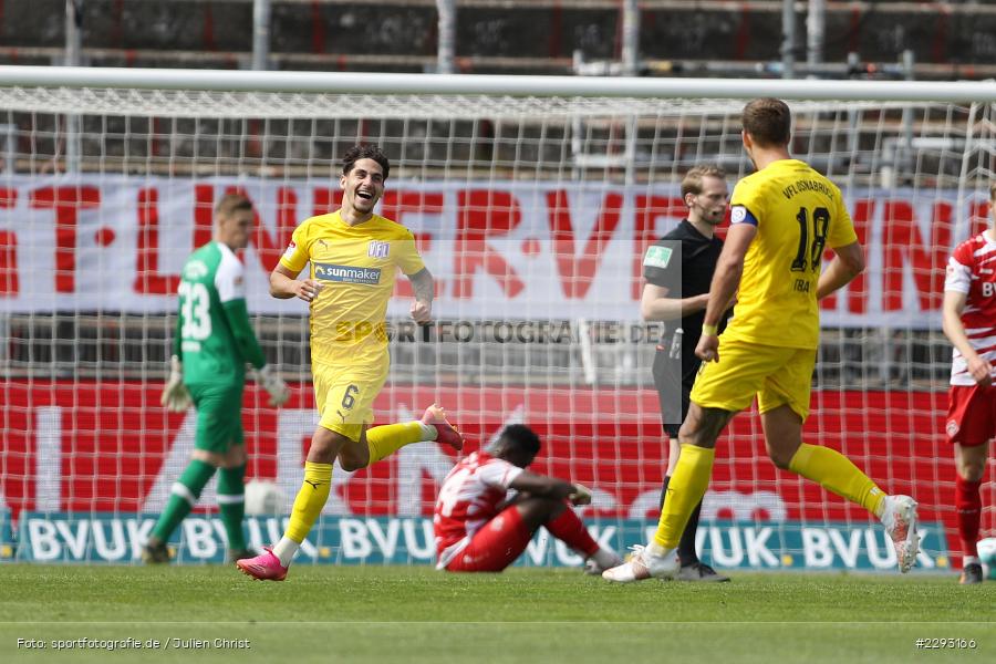 Emotionen, Maurice Trapp, Tor, Torjubel, Ludovit Reis, FLYERALARM Arena, Würzburg, 08.05.2021, DFL, sport, action, Fussball, Deutschland, Mai 2021, Saison 2020/2021, OSN, FWK, Bundesliga, 2. Bundesliga, VfL Osnabrück, FC Würzburger Kickers - Bild-ID: 2293166