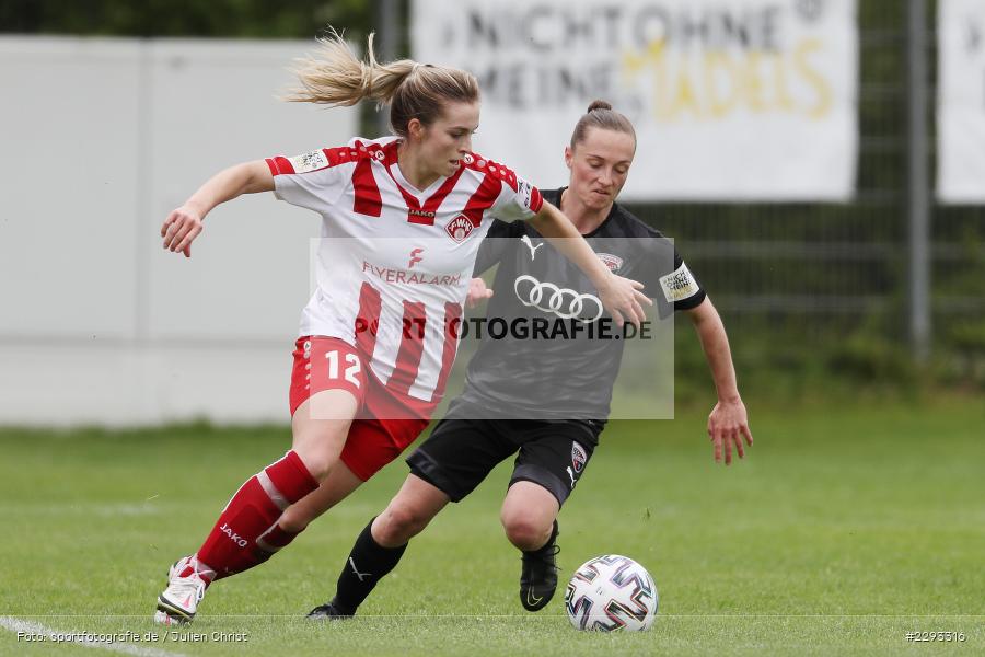 Vanessa Haim, Jenaya Robertson, Soccergirl Sportpark, Würzburg, 13.05.2021, DFL, sport, action, Fussball, Deutschland, Mai 2021, Saison 2020/2021, FCI, FWK, Frauen, Süd, 2. Frauen-Bundesliga, FC Ingolstadt, FC Würzburger Kickers - Bild-ID: 2293316 Vanessa Haim, Jenaya Robertson, Soccergirl Sportpark, Würzburg, 13.05.2021, DFL, sport, action, Fussball, Deutschland, Mai 2021, Saison 2020/2021, FCI, FWK, Frauen, Süd, 2. Frauen-Bundesliga, FC Ingolstadt, FC Würzburger Kickers - Bild-ID: 2293316