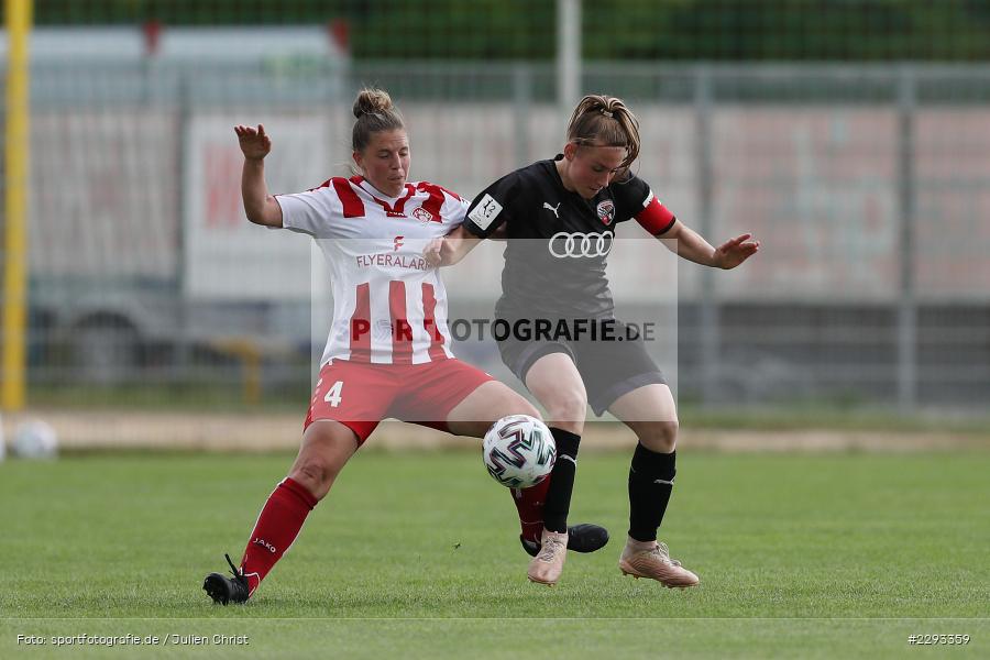 Ramona Maier, Meike Bohn, Soccergirl Sportpark, Würzburg, 13.05.2021, DFL, sport, action, Fussball, Deutschland, Mai 2021, Saison 2020/2021, FCI, FWK, Frauen, Süd, 2. Frauen-Bundesliga, FC Ingolstadt, FC Würzburger Kickers - Bild-ID: 2293359