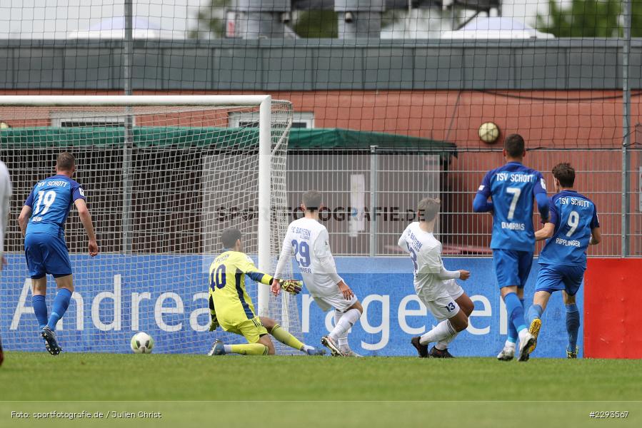 Torwart Bilal Jomaa Zabadne, Tor, Janek Ripplinger, Main-Echo Arena, Alzenau, 15.05.2021, DFB, sport, action, Fussball, Deutschland, Mai 2021, Saison 2020/2021, TSV, FCB, 4. Liga, Regionalliga, Regionalliga Südwest, TSV Schott Mainz, FC Bayern Alzenau - Bild-ID: 2293567 Torwart Bilal Jomaa Zabadne, Tor, Janek Ripplinger, Main-Echo Arena, Alzenau, 15.05.2021, DFB, sport, action, Fussball, Deutschland, Mai 2021, Saison 2020/2021, TSV, FCB, 4. Liga, Regionalliga, Regionalliga Südwest, TSV Schott Mainz, FC Bayern Alzenau - Bild-ID: 2293567