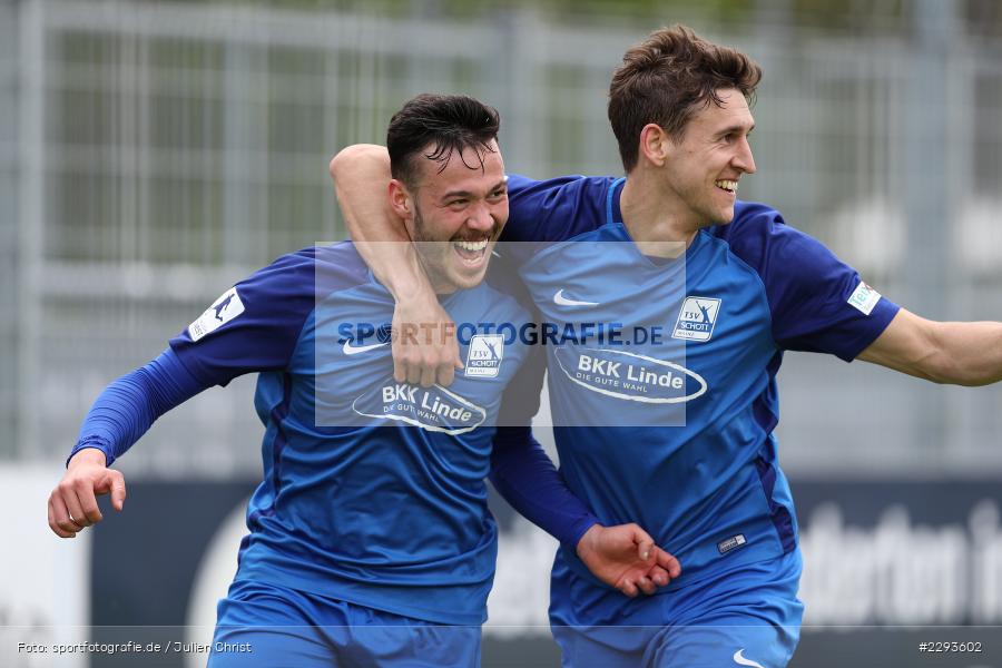 Emotionen, Freude, Torjubel, Silas Schwarz, Main-Echo Arena, Alzenau, 15.05.2021, DFB, sport, action, Fussball, Deutschland, Mai 2021, Saison 2020/2021, TSV, FCB, 4. Liga, Regionalliga, Regionalliga Südwest, TSV Schott Mainz, FC Bayern Alzenau - Bild-ID: 2293602