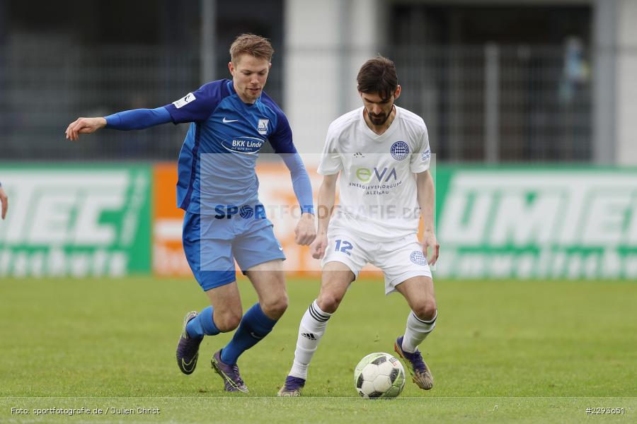 Marco Ferukoski, Leon Kern, Main-Echo Arena, Alzenau, 15.05.2021, DFB, sport, action, Fussball, Deutschland, Mai 2021, Saison 2020/2021, TSV, FCB, 4. Liga, Regionalliga, Regionalliga Südwest, TSV Schott Mainz, FC Bayern Alzenau - Bild-ID: 2293651