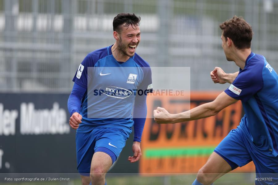 Emotionen, Freude, Torjubel, Silas Schwarz, Main-Echo Arena, Alzenau, 15.05.2021, DFB, sport, action, Fussball, Deutschland, Mai 2021, Saison 2020/2021, TSV, FCB, 4. Liga, Regionalliga, Regionalliga Südwest, TSV Schott Mainz, FC Bayern Alzenau - Bild-ID: 2293702