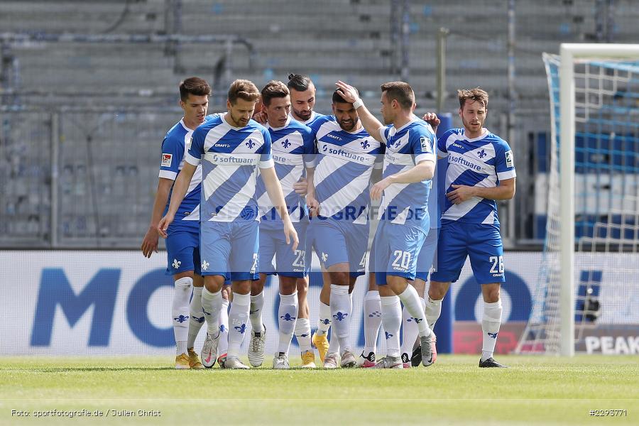 Freude, Torjubel, Nicolai Rapp, Merck-Stadion, Darmstadt, 16.05.2021, DFL, sport, action, Fussball, Deutschland, Mai 2021, Saison 2020/2021, FCH, SVD, Bundesliga, 2. Bundesliga, FC Heidenheim 1846, SV Darmstadt 98 - Bild-ID: 2293771