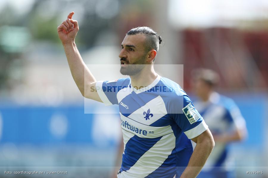 Tor, Torjubel, Serdar Dursun, Merck-Stadion, Darmstadt, 16.05.2021, DFL, sport, action, Fussball, Deutschland, Mai 2021, Saison 2020/2021, FCH, SVD, Bundesliga, 2. Bundesliga, FC Heidenheim 1846, SV Darmstadt 98 - Bild-ID: 2293813