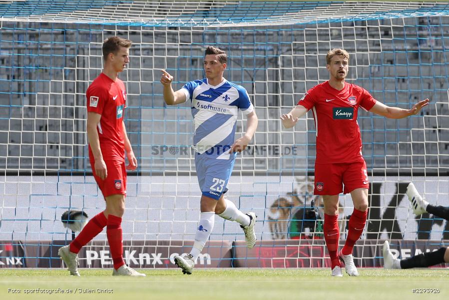 Torjubel, Nicolai Rapp, Merck-Stadion, Darmstadt, 16.05.2021, DFL, sport, action, Fussball, Deutschland, Mai 2021, Saison 2020/2021, FCH, SVD, Bundesliga, 2. Bundesliga, FC Heidenheim 1846, SV Darmstadt 98 - Bild-ID: 2293926