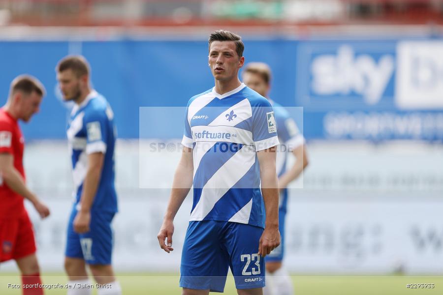 Nicolai Rapp, Merck-Stadion, Darmstadt, 16.05.2021, DFL, sport, action, Fussball, Deutschland, Mai 2021, Saison 2020/2021, FCH, SVD, Bundesliga, 2. Bundesliga, FC Heidenheim 1846, SV Darmstadt 98 - Bild-ID: 2293933