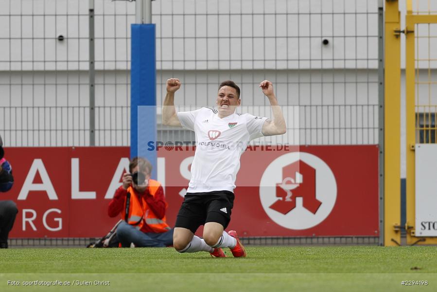 Freude, Torjubel, Martin Thomann, Stadion am Schoenbusch, Aschaffenburg, 22.05.2021, BFV, sport, action, Fussball, Deutschland, Mai 2021, Playoff, Play-Offs, 2019/2020, Regionalliga Bayern, FC05, SVA, Sportverein Viktoria 01 e. V, 1. FC Schweinfurt 05, SV Viktoria Aschaffenburg - Bild-ID: 2294198