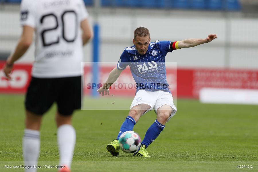 Torschuss, Simon Schmidt, Stadion am Schoenbusch, Aschaffenburg, 22.05.2021, BFV, sport, action, Fussball, Deutschland, Mai 2021, Playoff, Play-Offs, 2019/2020, Regionalliga Bayern, FC05, SVA, Sportverein Viktoria 01 e. V, 1. FC Schweinfurt 05, SV Viktoria Aschaffenburg - Bild-ID: 2294212