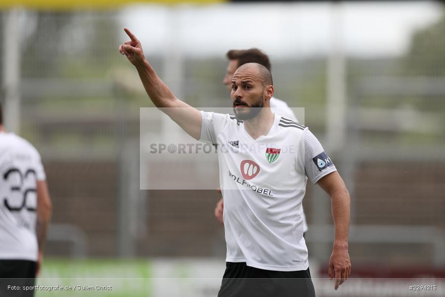 Gestik, gibt Anweisungen, Adam Jabiri, Stadion am Schoenbusch, Aschaffenburg, 22.05.2021, BFV, sport, action, Fussball, Deutschland, Mai 2021, Playoff, Play-Offs, 2019/2020, Regionalliga Bayern, FC05, SVA, Sportverein Viktoria 01 e. V, 1. FC Schweinfurt 05, SV Viktoria Aschaffenburg - Bild-ID: 2294213