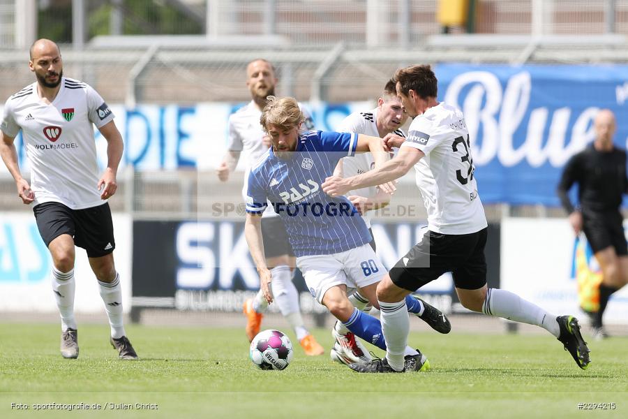 Lukas Billick, Marcel Schelle, Stadion am Schoenbusch, Aschaffenburg, 22.05.2021, BFV, sport, action, Fussball, Deutschland, Mai 2021, Playoff, Play-Offs, 2019/2020, Regionalliga Bayern, FC05, SVA, Sportverein Viktoria 01 e. V, 1. FC Schweinfurt 05, SV Viktoria Aschaffenburg - Bild-ID: 2294215
