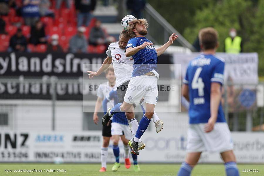 Marcel Schelle, Kristian Böhnlein, Stadion am Schoenbusch, Aschaffenburg, 22.05.2021, BFV, sport, action, Fussball, Deutschland, Mai 2021, Playoff, Play-Offs, 2019/2020, Regionalliga Bayern, FC05, SVA, Sportverein Viktoria 01 e. V, 1. FC Schweinfurt 05, SV Viktoria Aschaffenburg - Bild-ID: 2294226