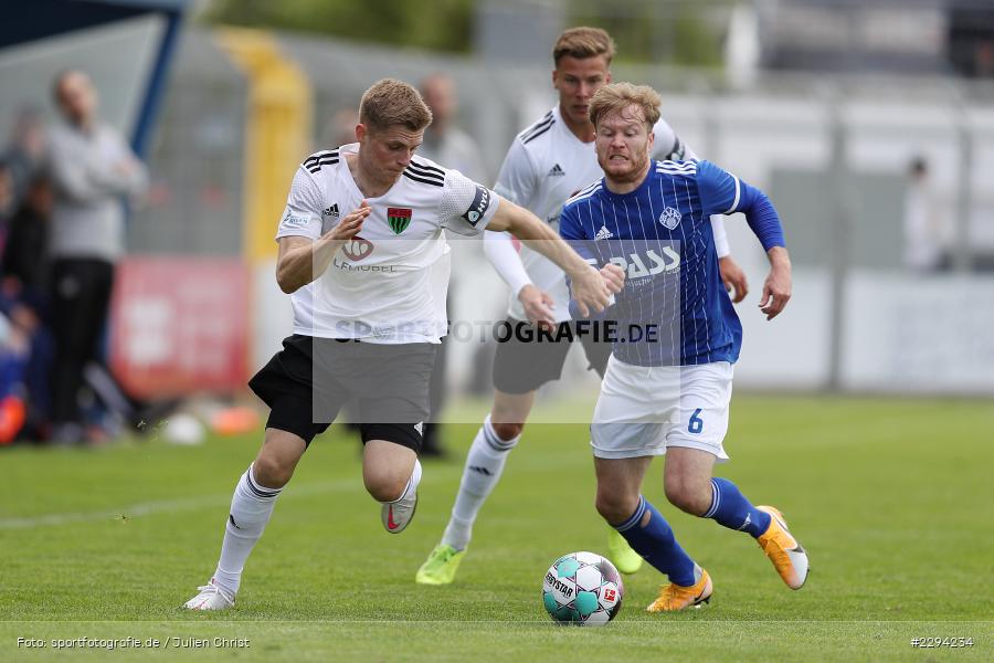 Roberto Desch, Florian Pieper, Stadion am Schoenbusch, Aschaffenburg, 22.05.2021, BFV, sport, action, Fussball, Deutschland, Mai 2021, Playoff, Play-Offs, 2019/2020, Regionalliga Bayern, FC05, SVA, Sportverein Viktoria 01 e. V, 1. FC Schweinfurt 05, SV Viktoria Aschaffenburg - Bild-ID: 2294234