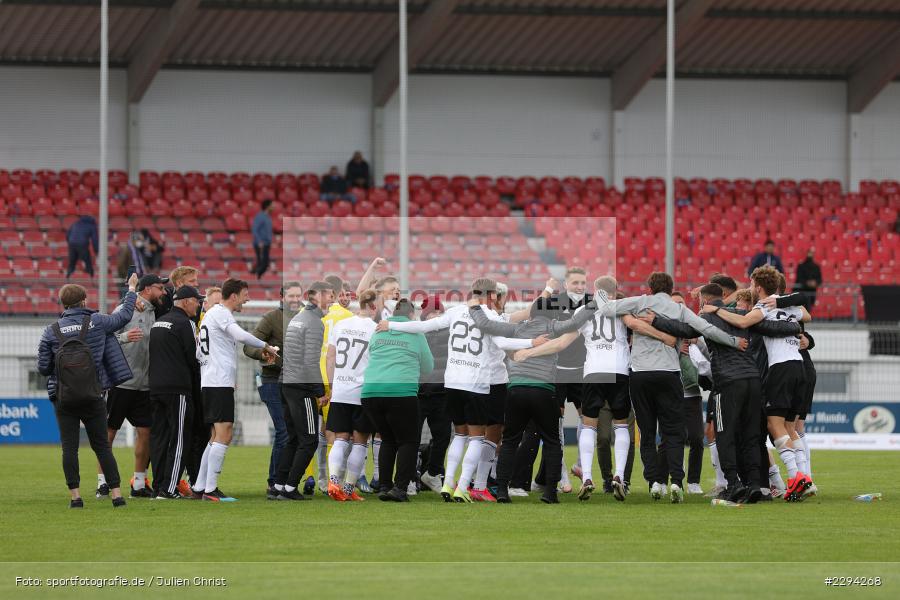 Emotionen, Jubel, Schnüdel, Mannschaftskreis, Stadion am Schoenbusch, Aschaffenburg, 22.05.2021, BFV, sport, action, Fussball, Deutschland, Mai 2021, Playoff, Play-Offs, 2019/2020, Regionalliga Bayern, FC05, SVA, Sportverein Viktoria 01 e. V, 1. FC Schweinfurt 05, SV Viktoria Aschaffenburg - Bild-ID: 2294268