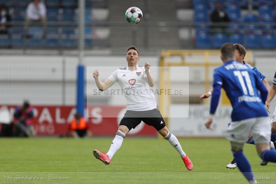 Martin Thomann, Stadion am Schoenbusch, Aschaffenburg, 22.05.2021, BFV, sport, action, Fussball, Deutschland, Mai 2021, Playoff, Play-Offs, 2019/2020, Regionalliga Bayern, FC05, SVA, Sportverein Viktoria 01 e. V, 1. FC Schweinfurt 05, SV Viktoria Aschaffenburg - Bild-ID: 2294286