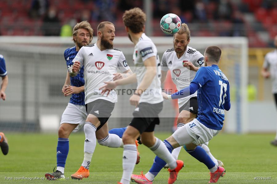 Daniel Adlung, Raffael Cvijetkovic, Kristian Böhnlein, Stadion am Schoenbusch, Aschaffenburg, 22.05.2021, BFV, sport, action, Fussball, Deutschland, Mai 2021, Playoff, Play-Offs, 2019/2020, Regionalliga Bayern, FC05, SVA, Sportverein Viktoria 01 e. V, 1. FC Schweinfurt 05, SV Viktoria Aschaffenburg - Bild-ID: 2294287