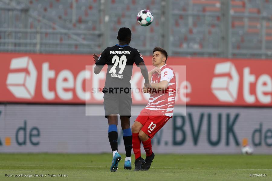 Adrian Schlagbauer, Jamilu Collins, FLYERALARM Arena, Würzburg, 23.05.2021, DFL, sport, action, Fussball, Deutschland, Mai 2021, Saison 2020/2021, SCP, FWK, Bundesliga, 2. Bundesliga, SC Paderborn, FC Würzburger Kickers - Bild-ID: 2294470 Adrian Schlagbauer, Jamilu Collins, FLYERALARM Arena, Würzburg, 23.05.2021, DFL, sport, action, Fussball, Deutschland, Mai 2021, Saison 2020/2021, SCP, FWK, Bundesliga, 2. Bundesliga, SC Paderborn, FC Würzburger Kickers - Bild-ID: 2294470