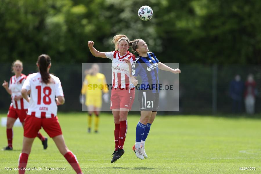 Nadine Anstatt, Luisa Scheidel, Soccergirl Sportpark, Würzburg, 23.05.2021, DFL, sport, action, Fussball, Deutschland, Mai 2021, Saison 2020/2021, FCS, FWK, Frauen, Süd, 2. Frauen-Bundesliga, 1. FC Saarbrücken, FC Würzburger Kickers - Bild-ID: 2294530