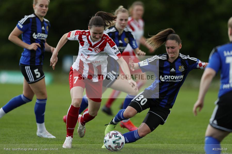 Marie Steimer, Maria Ansmann, Soccergirl Sportpark, Würzburg, 23.05.2021, DFL, sport, action, Fussball, Deutschland, Mai 2021, Saison 2020/2021, FCS, FWK, Frauen, Süd, 2. Frauen-Bundesliga, 1. FC Saarbrücken, FC Würzburger Kickers - Bild-ID: 2294538 Marie Steimer, Maria Ansmann, Soccergirl Sportpark, Würzburg, 23.05.2021, DFL, sport, action, Fussball, Deutschland, Mai 2021, Saison 2020/2021, FCS, FWK, Frauen, Süd, 2. Frauen-Bundesliga, 1. FC Saarbrücken, FC Würzburger Kickers - Bild-ID: 2294538
