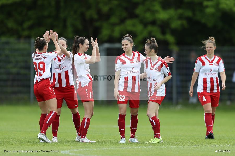 Meike Bohn, Nicole Kreußer, Marsia Gath, Maria Ansmann, Sophia Klärle, Antonia Hanke, Soccergirl Sportpark, Würzburg, 23.05.2021, DFL, sport, action, Fussball, Deutschland, Mai 2021, Saison 2020/2021, FCS, FWK, Frauen, Süd, 2. Frauen-Bundesliga, 1. FC Saarbrücken, FC Würzburger Kickers - Bild-ID: 2294589