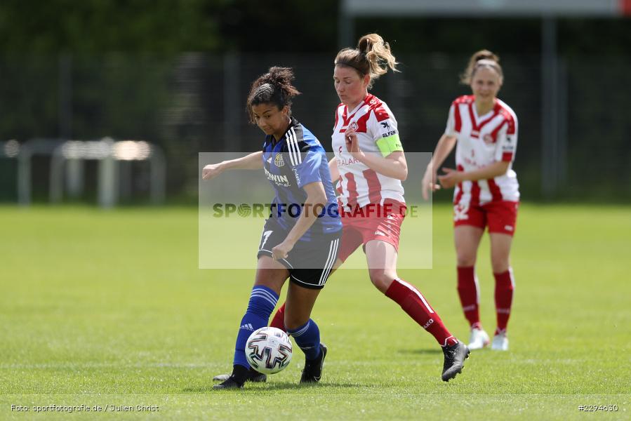 Luisa Scheidel, Gloria Edna Douglas, Soccergirl Sportpark, Würzburg, 23.05.2021, DFL, sport, action, Fussball, Deutschland, Mai 2021, Saison 2020/2021, FCS, FWK, Frauen, Süd, 2. Frauen-Bundesliga, 1. FC Saarbrücken, FC Würzburger Kickers - Bild-ID: 2294630