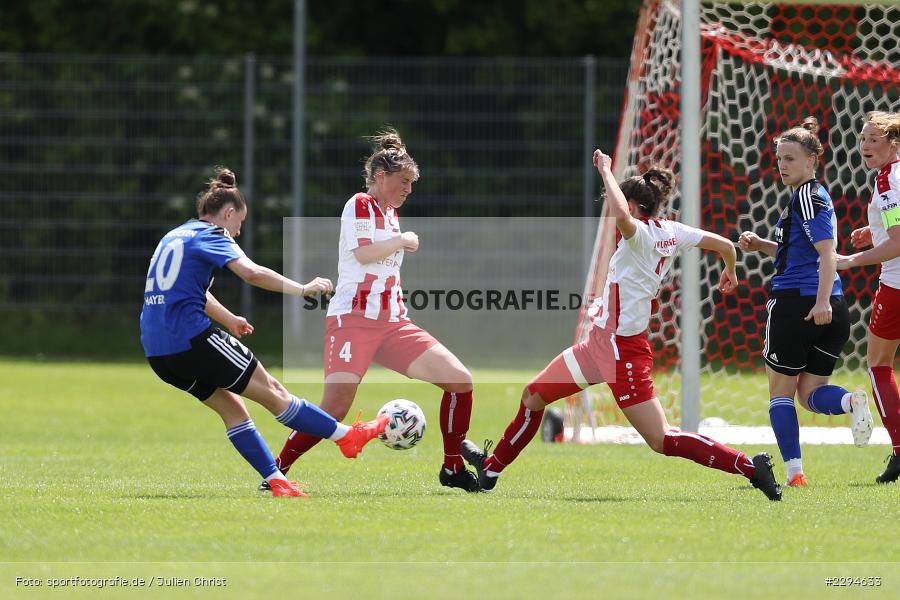 Meike Bohn, Lisa Mayer, Soccergirl Sportpark, Würzburg, 23.05.2021, DFL, sport, action, Fussball, Deutschland, Mai 2021, Saison 2020/2021, FCS, FWK, Frauen, Süd, 2. Frauen-Bundesliga, 1. FC Saarbrücken, FC Würzburger Kickers - Bild-ID: 2294633