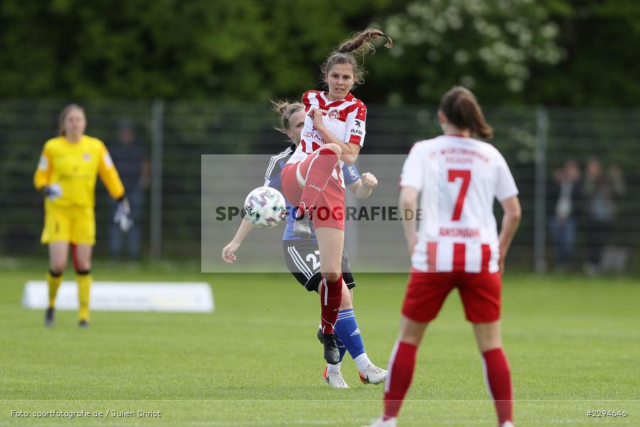 Nadine Anstatt, Eva Teubert, Soccergirl Sportpark, Würzburg, 23.05.2021, DFL, sport, action, Fussball, Deutschland, Mai 2021, Saison 2020/2021, FCS, FWK, Frauen, Süd, 2. Frauen-Bundesliga, 1. FC Saarbrücken, FC Würzburger Kickers - Bild-ID: 2294646