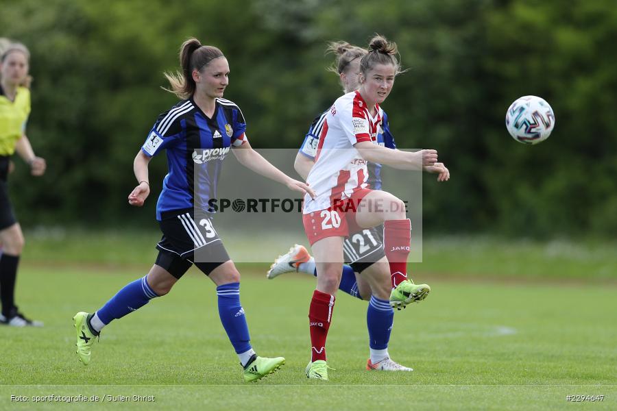 Marie Steimer, Nicole Kreußer, Soccergirl Sportpark, Würzburg, 23.05.2021, DFL, sport, action, Fussball, Deutschland, Mai 2021, Saison 2020/2021, FCS, FWK, Frauen, Süd, 2. Frauen-Bundesliga, 1. FC Saarbrücken, FC Würzburger Kickers - Bild-ID: 2294647