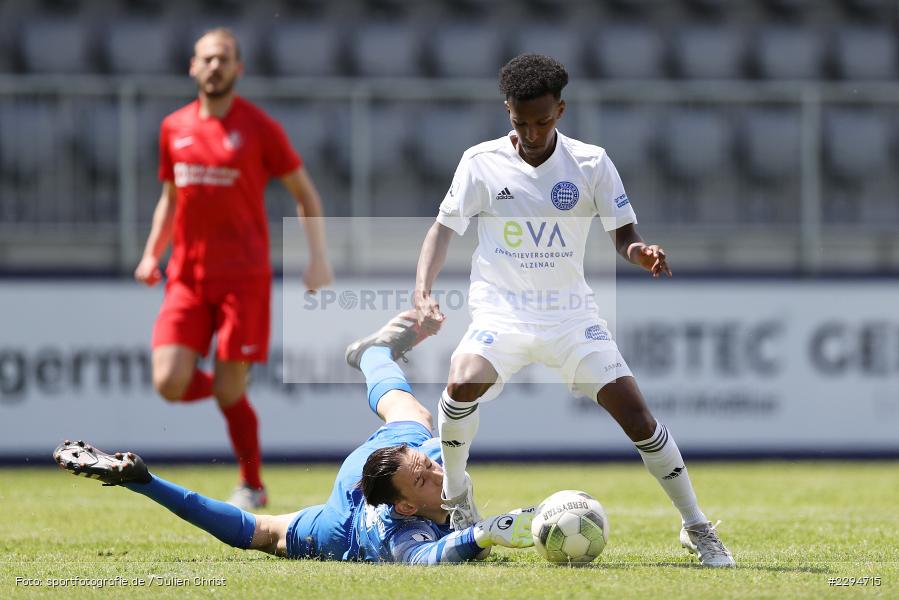 Nicolas Gröteke, Henok Teklab, Main-Echo Arena, Alzenau, 29.05.2021, DFB, sport, action, Fussball, Deutschland, Mai 2021, Saison 2020/2021, KSV, FCB, 4. Liga, Regionalliga, Regionalliga Südwest, KSV Hessen Kassel, FC Bayern Alzenau - Bild-ID: 2294715 Nicolas Gröteke, Henok Teklab, Main-Echo Arena, Alzenau, 29.05.2021, DFB, sport, action, Fussball, Deutschland, Mai 2021, Saison 2020/2021, KSV, FCB, 4. Liga, Regionalliga, Regionalliga Südwest, KSV Hessen Kassel, FC Bayern Alzenau - Bild-ID: 2294715