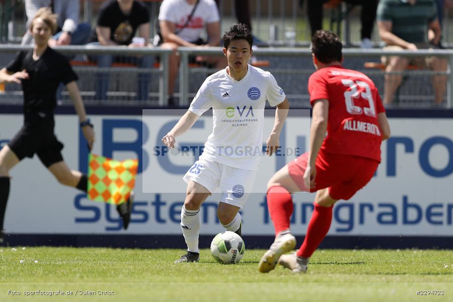 Mingi Kang, Luis Allmeroth, Main-Echo Arena, Alzenau, 29.05.2021, DFB, sport, action, Fussball, Deutschland, Mai 2021, Saison 2020/2021, KSV, FCB, 4. Liga, Regionalliga, Regionalliga Südwest, KSV Hessen Kassel, FC Bayern Alzenau - Bild-ID: 2294722