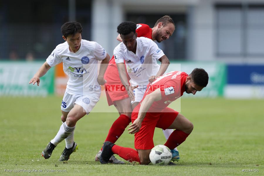 Aram Kahraman, Mingi Kang, Main-Echo Arena, Alzenau, 29.05.2021, DFB, sport, action, Fussball, Deutschland, Mai 2021, Saison 2020/2021, KSV, FCB, 4. Liga, Regionalliga, Regionalliga Südwest, KSV Hessen Kassel, FC Bayern Alzenau - Bild-ID: 2294750 Aram Kahraman, Mingi Kang, Main-Echo Arena, Alzenau, 29.05.2021, DFB, sport, action, Fussball, Deutschland, Mai 2021, Saison 2020/2021, KSV, FCB, 4. Liga, Regionalliga, Regionalliga Südwest, KSV Hessen Kassel, FC Bayern Alzenau - Bild-ID: 2294750
