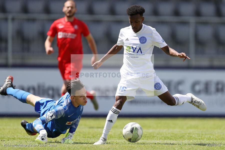 Nicolas Gröteke, Henok Teklab, Main-Echo Arena, Alzenau, 29.05.2021, DFB, sport, action, Fussball, Deutschland, Mai 2021, Saison 2020/2021, KSV, FCB, 4. Liga, Regionalliga, Regionalliga Südwest, KSV Hessen Kassel, FC Bayern Alzenau - Bild-ID: 2294778 Nicolas Gröteke, Henok Teklab, Main-Echo Arena, Alzenau, 29.05.2021, DFB, sport, action, Fussball, Deutschland, Mai 2021, Saison 2020/2021, KSV, FCB, 4. Liga, Regionalliga, Regionalliga Südwest, KSV Hessen Kassel, FC Bayern Alzenau - Bild-ID: 2294778
