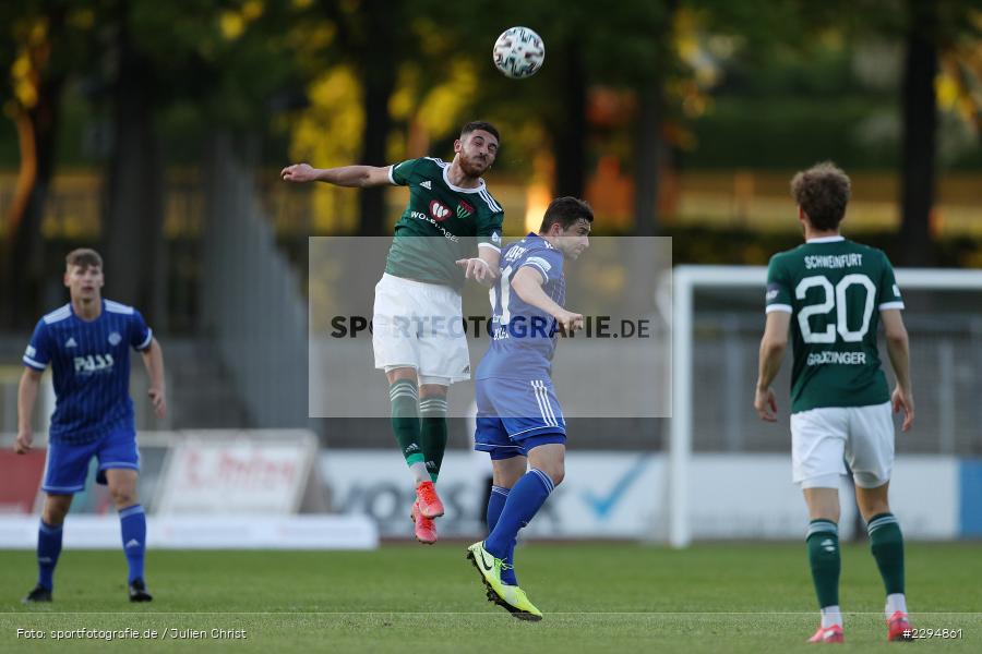 Benjamin Baier, Emir Bas, Willy-Sachs-Stadion, Schweinfurt, 01.06.2021, BFV, sport, action, Fussball, Deutschland, Juni 2021, Playoff, Play-Offs, 2019/2020, Regionalliga Bayern, FC05, SVA, Sportverein Viktoria 01 e. V, SV Viktoria Aschaffenburg, 1. FC Schweinfurt 05 - Bild-ID: 2294861 Benjamin Baier, Emir Bas, Willy-Sachs-Stadion, Schweinfurt, 01.06.2021, BFV, sport, action, Fussball, Deutschland, Juni 2021, Playoff, Play-Offs, 2019/2020, Regionalliga Bayern, FC05, SVA, Sportverein Viktoria 01 e. V, SV Viktoria Aschaffenburg, 1. FC Schweinfurt 05 - Bild-ID: 2294861