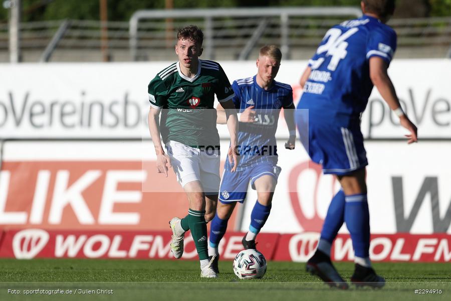Benedict Laverty, Willy-Sachs-Stadion, Schweinfurt, 01.06.2021, BFV, sport, action, Fussball, Deutschland, Juni 2021, Playoff, Play-Offs, 2019/2020, Regionalliga Bayern, FC05, SVA, Sportverein Viktoria 01 e. V, SV Viktoria Aschaffenburg, 1. FC Schweinfurt 05 - Bild-ID: 2294916