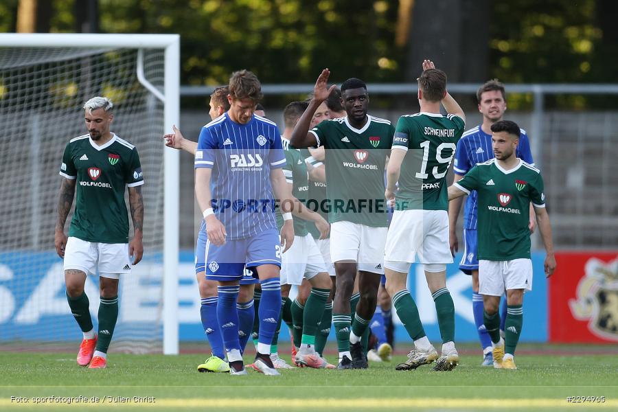 Tor, Torjubel, Nicolas Pfarr, Aaron Manu, Willy-Sachs-Stadion, Schweinfurt, 01.06.2021, BFV, sport, action, Fussball, Deutschland, Juni 2021, Playoff, Play-Offs, 2019/2020, Regionalliga Bayern, FC05, SVA, Sportverein Viktoria 01 e. V, SV Viktoria Aschaffenburg, 1. FC Schweinfurt 05 - Bild-ID: 2294965 Tor, Torjubel, Nicolas Pfarr, Aaron Manu, Willy-Sachs-Stadion, Schweinfurt, 01.06.2021, BFV, sport, action, Fussball, Deutschland, Juni 2021, Playoff, Play-Offs, 2019/2020, Regionalliga Bayern, FC05, SVA, Sportverein Viktoria 01 e. V, SV Viktoria Aschaffenburg, 1. FC Schweinfurt 05 - Bild-ID: 2294965