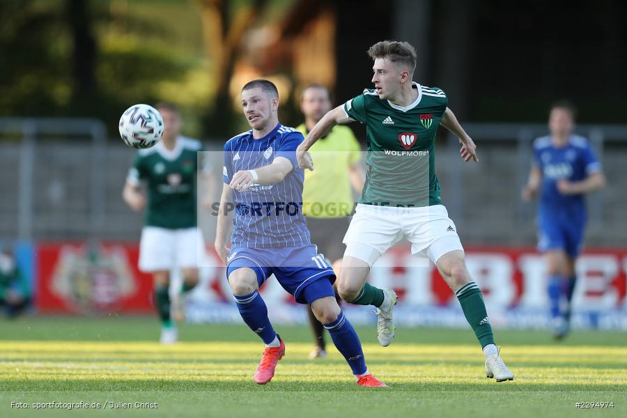 Benedict Laverty, Raffael Cvijetkovic, Willy-Sachs-Stadion, Schweinfurt, 01.06.2021, BFV, sport, action, Fussball, Deutschland, Juni 2021, Playoff, Play-Offs, 2019/2020, Regionalliga Bayern, FC05, SVA, Sportverein Viktoria 01 e. V, SV Viktoria Aschaffenburg, 1. FC Schweinfurt 05 - Bild-ID: 2294974
