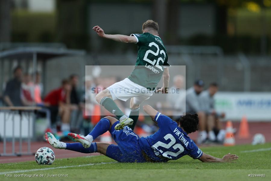 Benedict Laverty, Hamza Boutakhrit, Willy-Sachs-Stadion, Schweinfurt, 01.06.2021, BFV, sport, action, Fussball, Deutschland, Juni 2021, Playoff, Play-Offs, 2019/2020, Regionalliga Bayern, FC05, SVA, Sportverein Viktoria 01 e. V, SV Viktoria Aschaffenburg, 1. FC Schweinfurt 05 - Bild-ID: 2294982 Benedict Laverty, Hamza Boutakhrit, Willy-Sachs-Stadion, Schweinfurt, 01.06.2021, BFV, sport, action, Fussball, Deutschland, Juni 2021, Playoff, Play-Offs, 2019/2020, Regionalliga Bayern, FC05, SVA, Sportverein Viktoria 01 e. V, SV Viktoria Aschaffenburg, 1. FC Schweinfurt 05 - Bild-ID: 2294982