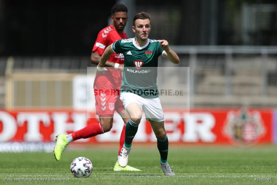 Lukas Ramser, Willy-Sachs-Stadion, Schweinfurt, 05.06.2021, BFV, sport, action, Fussball, Deutschland, Juni 2021, Trostrunde, Ligapokal, Halbfinale, Regionalliga Bayern, TSV, FC05, TSV Aubstadt, 1. FC Schweinfurt 05 - Bild-ID: 2295081