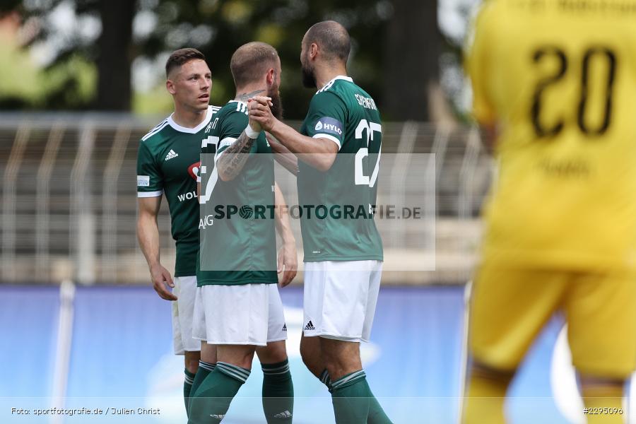 Freude, Torjubel, Adam Jabiri, Willy-Sachs-Stadion, Schweinfurt, 05.06.2021, BFV, sport, action, Fussball, Deutschland, Juni 2021, Trostrunde, Ligapokal, Halbfinale, Regionalliga Bayern, TSV, FC05, TSV Aubstadt, 1. FC Schweinfurt 05 - Bild-ID: 2295096