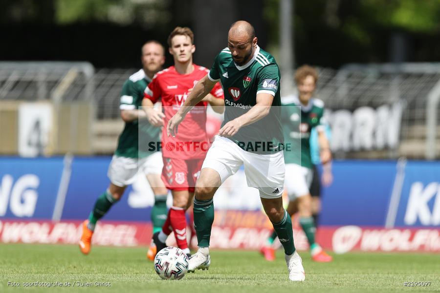 Adam Jabiri, Willy-Sachs-Stadion, Schweinfurt, 05.06.2021, BFV, sport, action, Fussball, Deutschland, Juni 2021, Trostrunde, Ligapokal, Halbfinale, Regionalliga Bayern, TSV, FC05, TSV Aubstadt, 1. FC Schweinfurt 05 - Bild-ID: 2295097