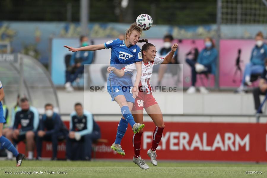Sophia Klärle, Vanessa Diehm, Soccergirl Sportpark, Würzburg, 06.06.2021, DFL, sport, action, Fussball, Deutschland, Juni 2021, Saison 2020/2021, TSG, FWK, Frauen, Süd, 2. Frauen-Bundesliga, TSG Hoffenheim U20, FC Würzburger Kickers - Bild-ID: 2295150