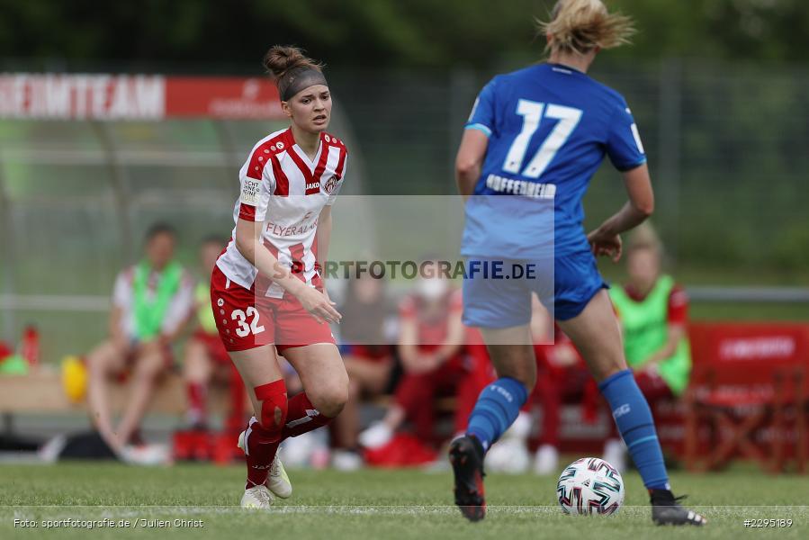 Celina Degen, Celia Kirbach, Soccergirl Sportpark, Würzburg, 06.06.2021, DFL, sport, action, Fussball, Deutschland, Juni 2021, Saison 2020/2021, TSG, FWK, Frauen, Süd, 2. Frauen-Bundesliga, TSG Hoffenheim U20, FC Würzburger Kickers - Bild-ID: 2295189