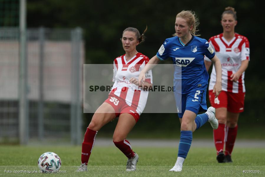 Linette Hofmann, Sophia Klärle, Soccergirl Sportpark, Würzburg, 06.06.2021, DFL, sport, action, Fussball, Deutschland, Juni 2021, Saison 2020/2021, TSG, FWK, Frauen, Süd, 2. Frauen-Bundesliga, TSG Hoffenheim U20, FC Würzburger Kickers - Bild-ID: 2295200 Linette Hofmann, Sophia Klärle, Soccergirl Sportpark, Würzburg, 06.06.2021, DFL, sport, action, Fussball, Deutschland, Juni 2021, Saison 2020/2021, TSG, FWK, Frauen, Süd, 2. Frauen-Bundesliga, TSG Hoffenheim U20, FC Würzburger Kickers - Bild-ID: 2295200