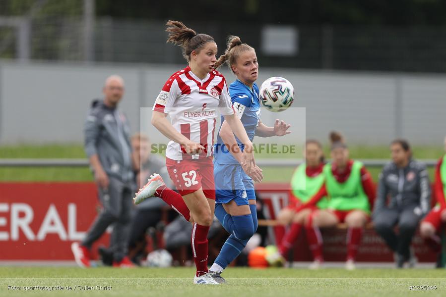 Karla Görlitz, Antonia Hanke, Soccergirl Sportpark, Würzburg, 06.06.2021, DFL, sport, action, Fussball, Deutschland, Juni 2021, Saison 2020/2021, TSG, FWK, Frauen, Süd, 2. Frauen-Bundesliga, TSG Hoffenheim U20, FC Würzburger Kickers - Bild-ID: 2295249