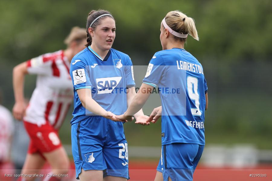 Nadja Schneider, Torjubel, Vanessa Leimenstoll, Soccergirl Sportpark, Würzburg, 06.06.2021, DFL, sport, action, Fussball, Deutschland, Juni 2021, Saison 2020/2021, TSG, FWK, Frauen, Süd, 2. Frauen-Bundesliga, TSG Hoffenheim U20, FC Würzburger Kickers - Bild-ID: 2295260 Nadja Schneider, Torjubel, Vanessa Leimenstoll, Soccergirl Sportpark, Würzburg, 06.06.2021, DFL, sport, action, Fussball, Deutschland, Juni 2021, Saison 2020/2021, TSG, FWK, Frauen, Süd, 2. Frauen-Bundesliga, TSG Hoffenheim U20, FC Würzburger Kickers - Bild-ID: 2295260