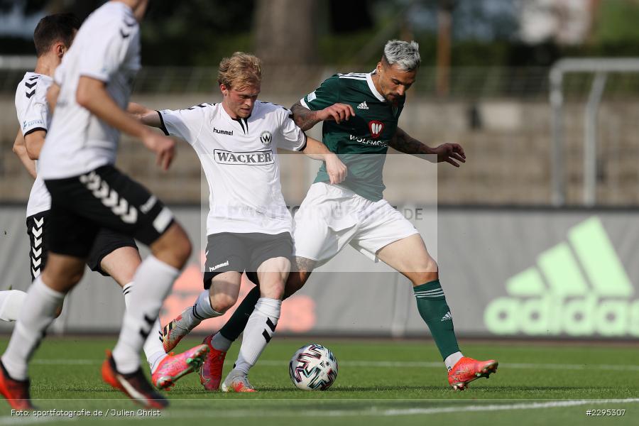 Maximilian Reiter, Sascha Marinkovic, Willy-Sachs-Stadion, Schweinfurt, 08.06.2021, BFV, sport, action, Fussball, Deutschland, Juni 2021, Trostrunde, Ligapokal, Finale, Regionalliga Bayern, SVW, FC05, SV Wacker Burghausen, 1. FC Schweinfurt 05 - Bild-ID: 2295307