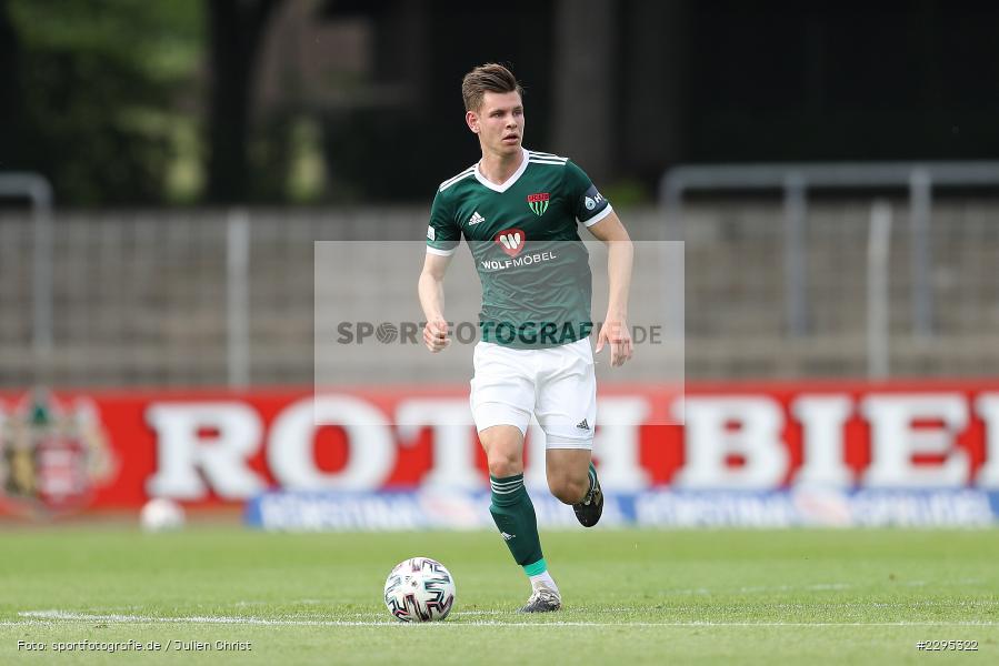 Nicolas Pfarr, Willy-Sachs-Stadion, Schweinfurt, 08.06.2021, BFV, sport, action, Fussball, Deutschland, Juni 2021, Trostrunde, Ligapokal, Finale, Regionalliga Bayern, SVW, FC05, SV Wacker Burghausen, 1. FC Schweinfurt 05 - Bild-ID: 2295322