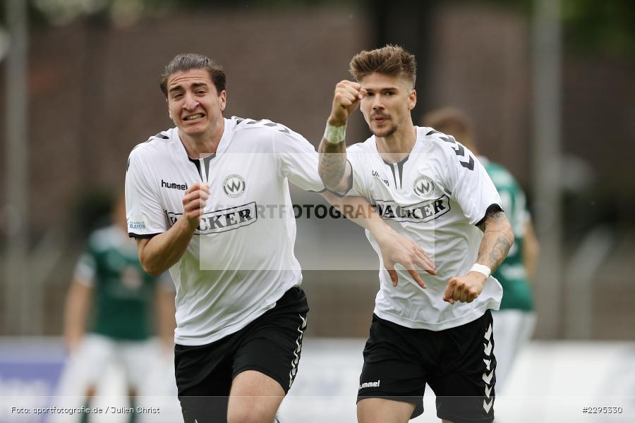 Freude, Torjubel, Georgios Spanoudakis, Willy-Sachs-Stadion, Schweinfurt, 08.06.2021, BFV, sport, action, Fussball, Deutschland, Juni 2021, Trostrunde, Ligapokal, Finale, Regionalliga Bayern, SVW, FC05, SV Wacker Burghausen, 1. FC Schweinfurt 05 - Bild-ID: 2295330 Freude, Torjubel, Georgios Spanoudakis, Willy-Sachs-Stadion, Schweinfurt, 08.06.2021, BFV, sport, action, Fussball, Deutschland, Juni 2021, Trostrunde, Ligapokal, Finale, Regionalliga Bayern, SVW, FC05, SV Wacker Burghausen, 1. FC Schweinfurt 05 - Bild-ID: 2295330
