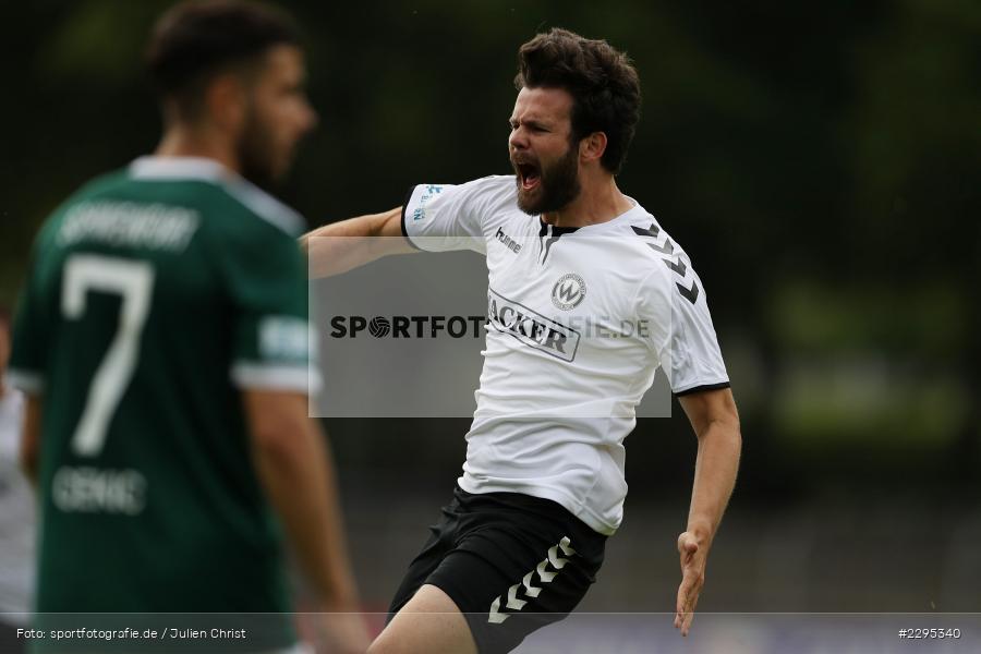 Siegtor, Torjubel, Sammy Ammari, Willy-Sachs-Stadion, Schweinfurt, 08.06.2021, BFV, sport, action, Fussball, Deutschland, Juni 2021, Trostrunde, Ligapokal, Finale, Regionalliga Bayern, SVW, FC05, SV Wacker Burghausen, 1. FC Schweinfurt 05 - Bild-ID: 2295340