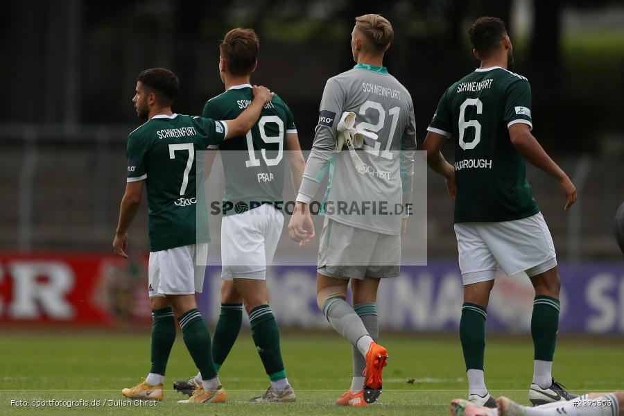 Enttäuscht, Lamar Yarbrough, Jan Reichert, Nicolas Pfarr, Amar Cekic, Willy-Sachs-Stadion, Schweinfurt, 08.06.2021, BFV, sport, action, Fussball, Deutschland, Juni 2021, Trostrunde, Ligapokal, Finale, Regionalliga Bayern, SVW, FC05, SV Wacker Burghausen, 1. FC Schweinfurt 05 - Bild-ID: 2295353